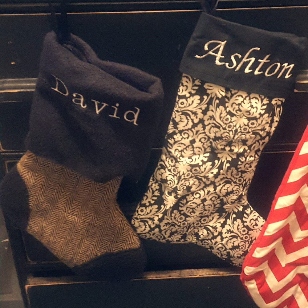 2 personalized stockings